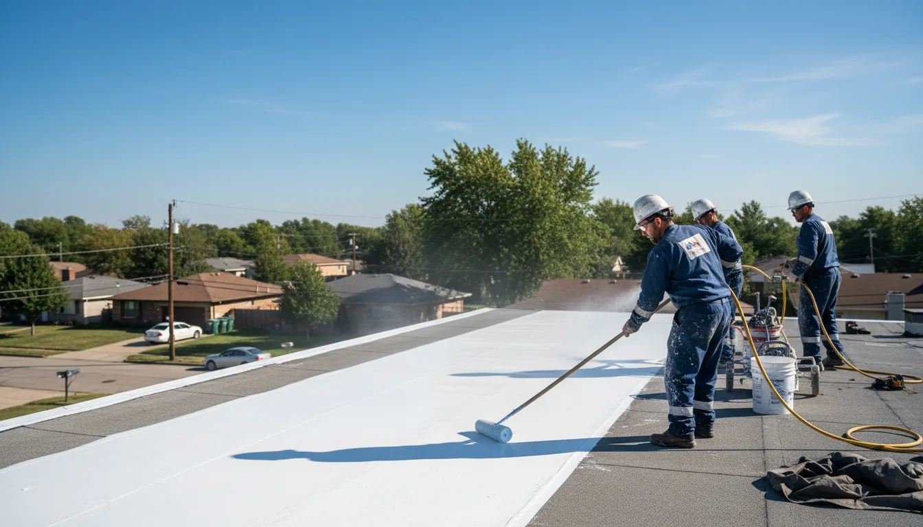 Commercial roof coating in Butler, IL near me